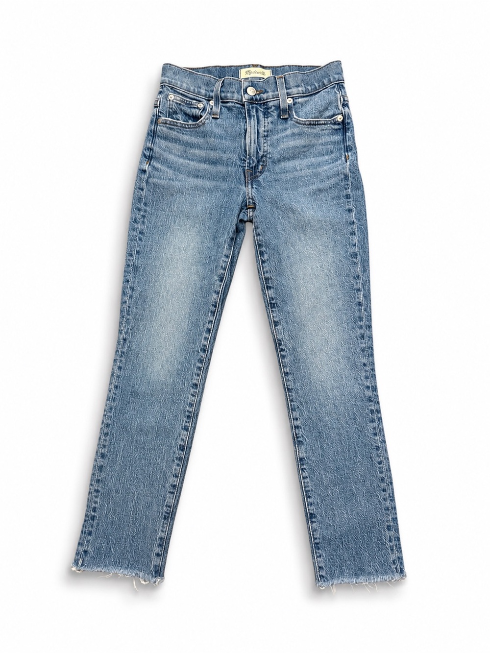 Madewell Womens Straight-Leg Jeans in Light Blue Wash